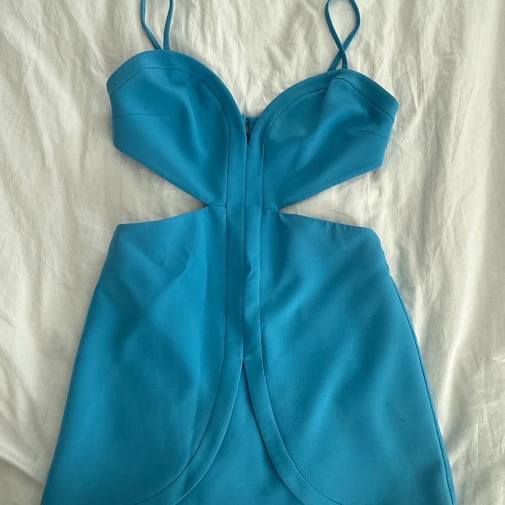 Alexis Vibrant Blue Backless Dress